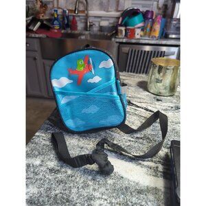 MUNCHKIN Safety Harness Backpack/ Leash Blue Toddler Size EUC